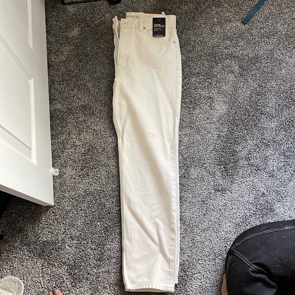 Levi’s Cream 70’s high skin straight